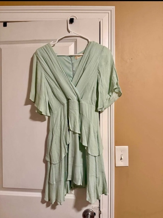 Altar'd State Dresses & Skirts - Altar’d State Mint Green Ruffle Dress